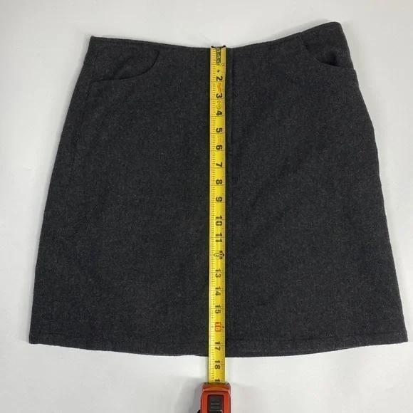 Vintage American Eagle Black Wool Blend Pencil Skirt Korea Size 8 - Picture 3 of 9